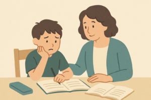 「早く宿題して」で動けない子へ｜次の一動作が伝わる声かけの工夫