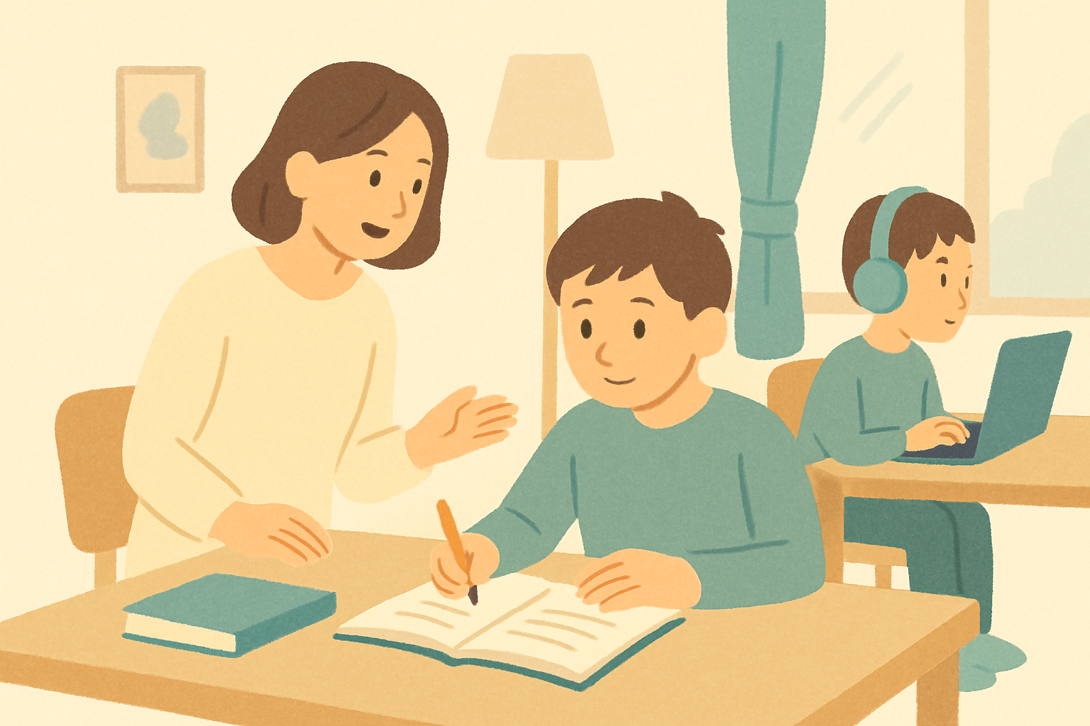 音や光が気になって勉強が続かない子へ｜家庭の学習場所を調整する視点