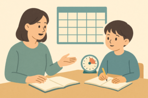 終わりが見えないと始めにくい子へ|予定表とタイマーの使い分け