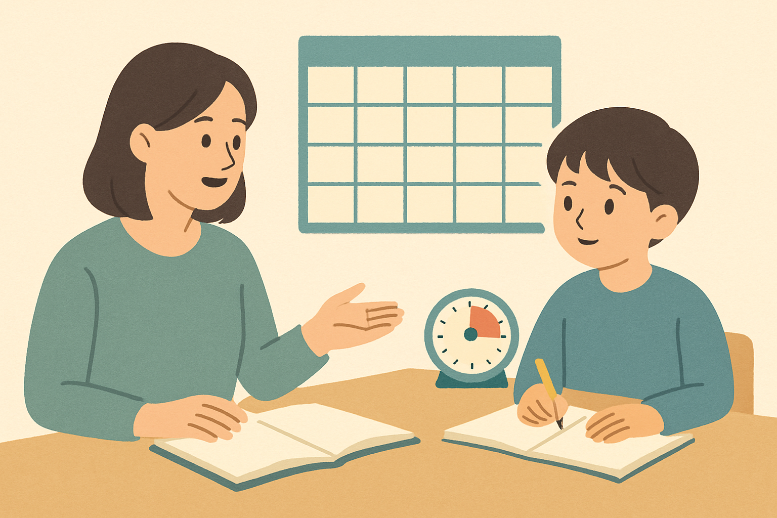 終わりが見えないと始めにくい子へ｜予定表とタイマーの使い分け